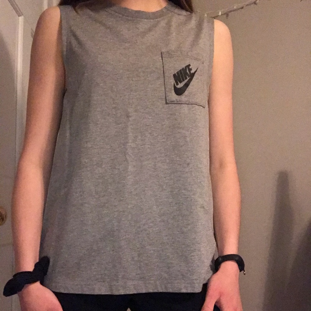 Nike gray muscle tank